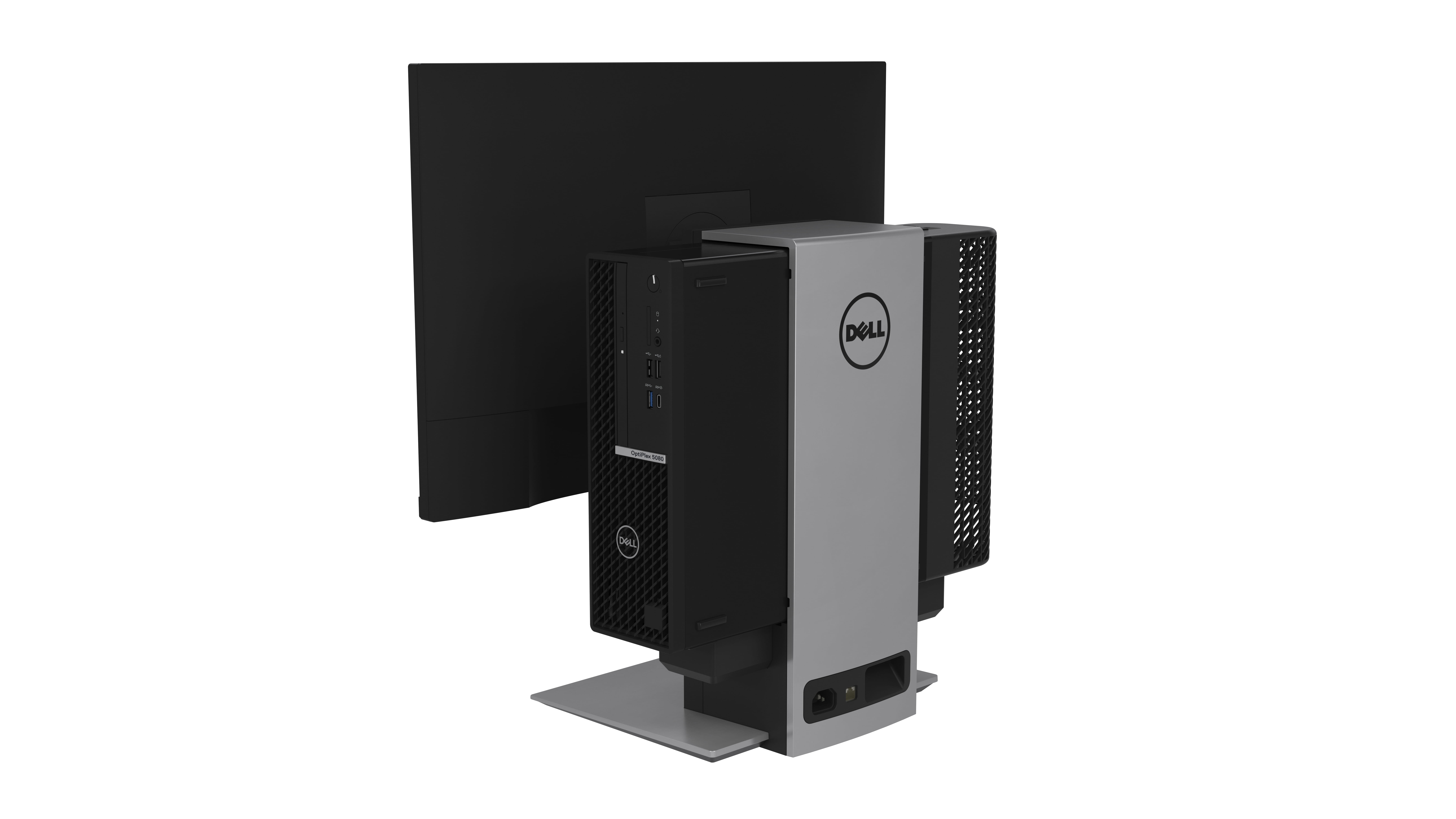 Dell OSS21 - Monitor-/Desktop-Ständer (19"-27") - Platinum Silver - für OptiPlex 3080 (SFF)