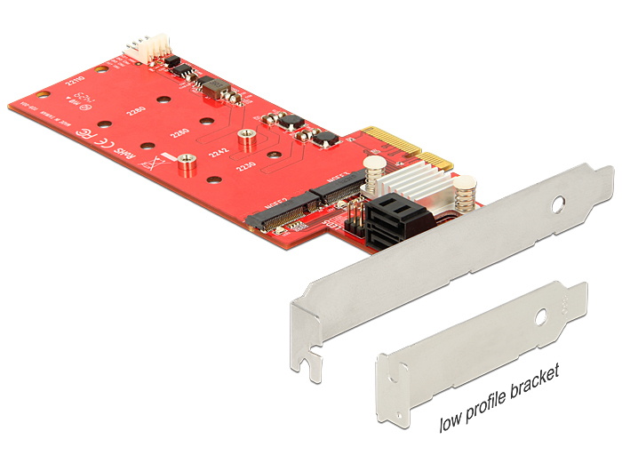 Delock Speicher-Controller - M.2 Card - Low-Profile