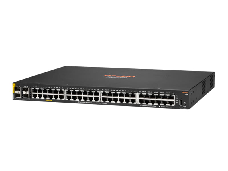 HPE Aruba Networking CX 6100 48G Class4 PoE 4SFP+ 740W Switch - Switch - L3 - managed - 48 x 10/100/1000 (PoE+)