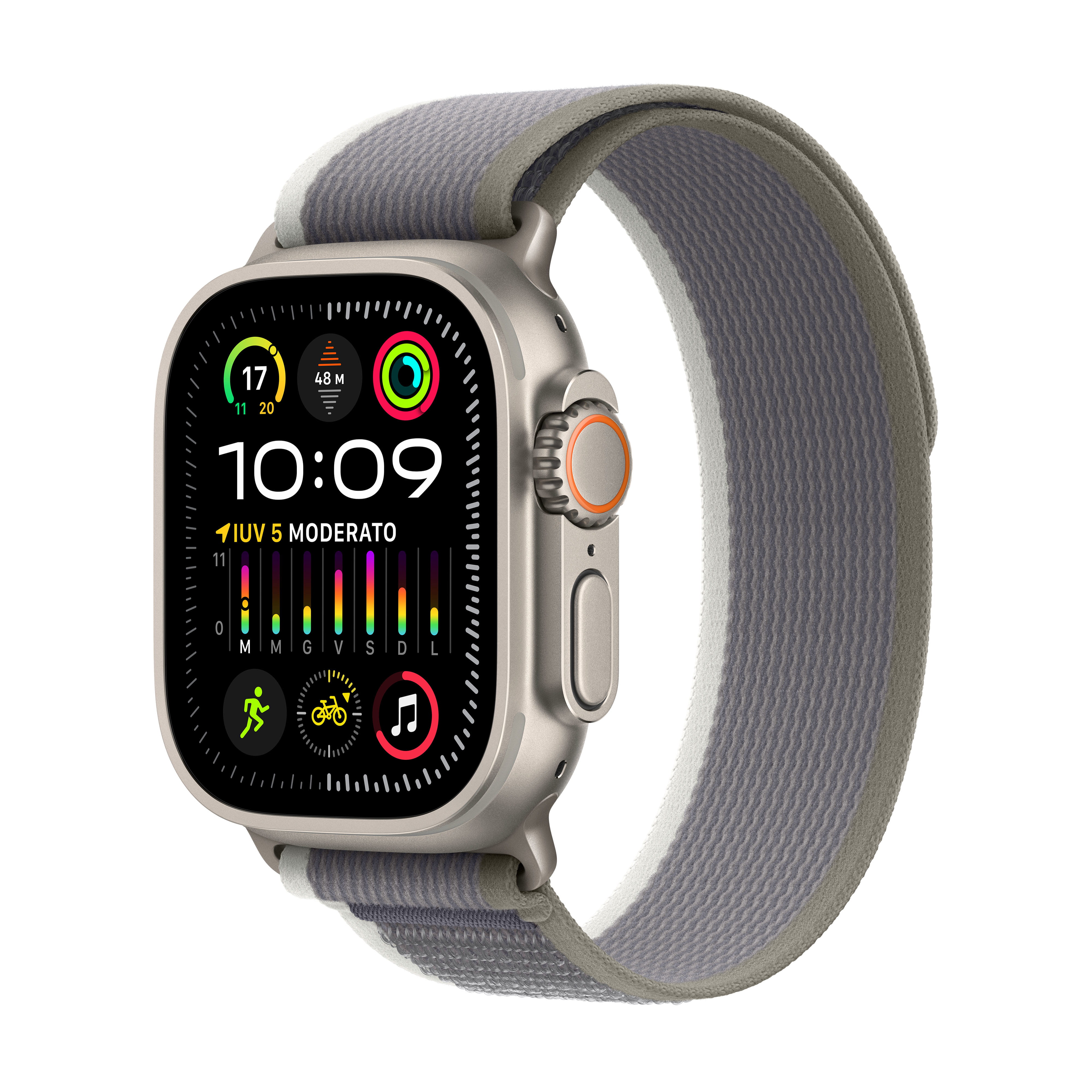 Apple Watch Ultra 2 - 49 mm - Titan - intelligente Uhr mit Trail Loop