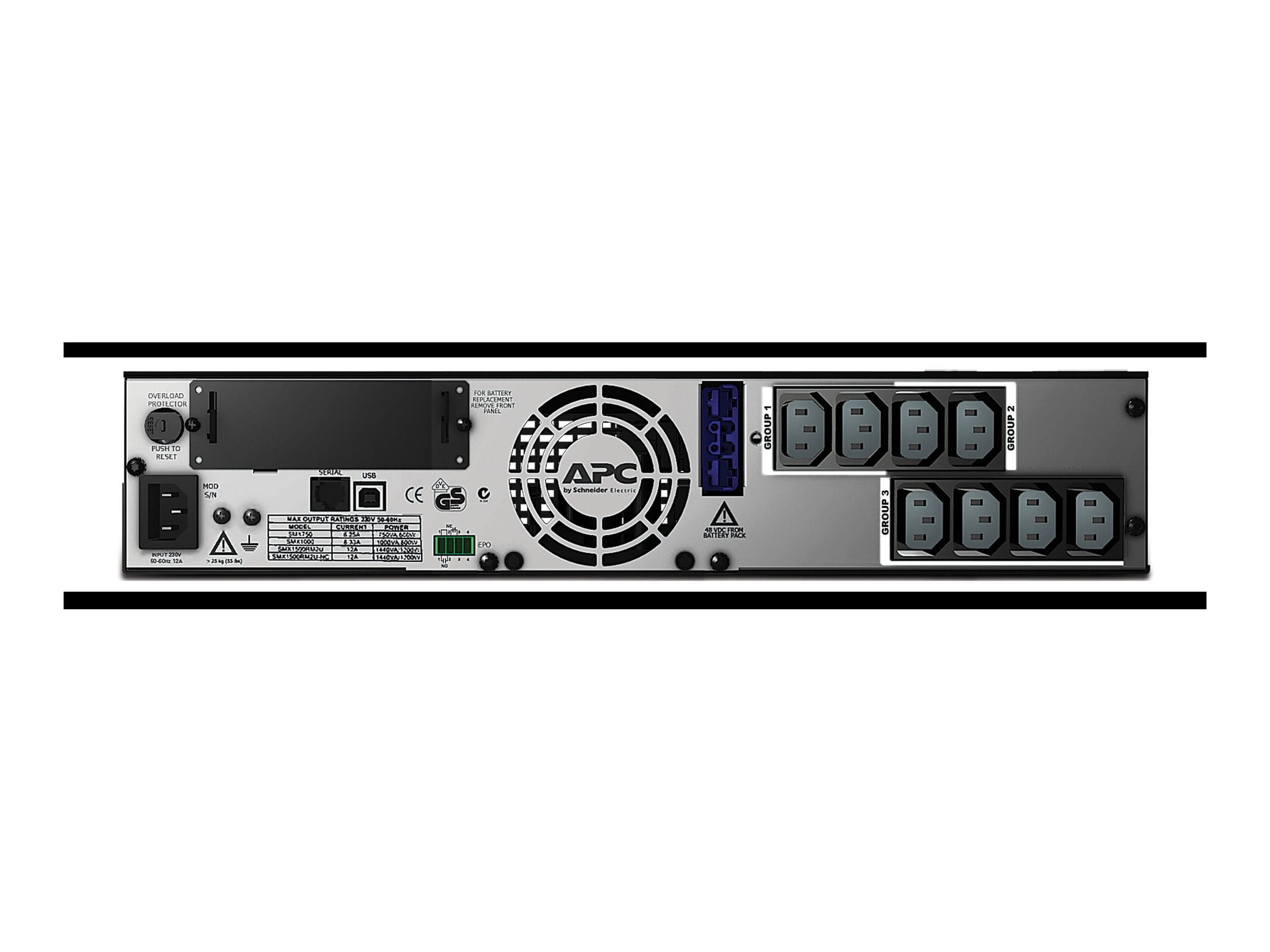 APC Smart-UPS X 1500 Rack/Tower LCD - USV (Rack - einbaufähig) - Line-Interactive-USV