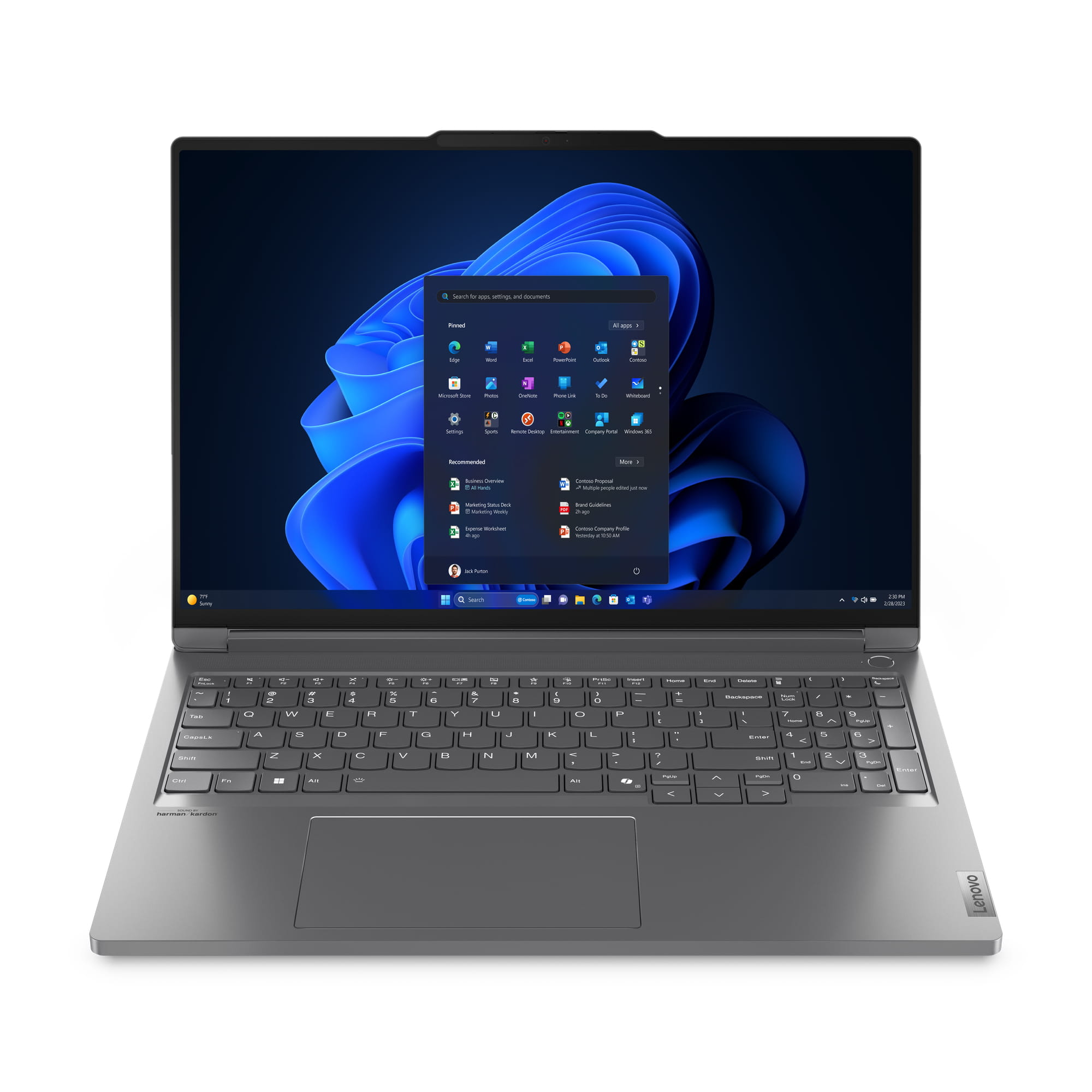 Lenovo ThinkBook 16p G5 IRX 21N5 - Intel Core i7 i7-14650HX / 2.2 GHz - Win 11 Pro - GeForce RTX 4060 - 32 GB RAM - 1 TB SSD NVMe - 40.6 cm (16")