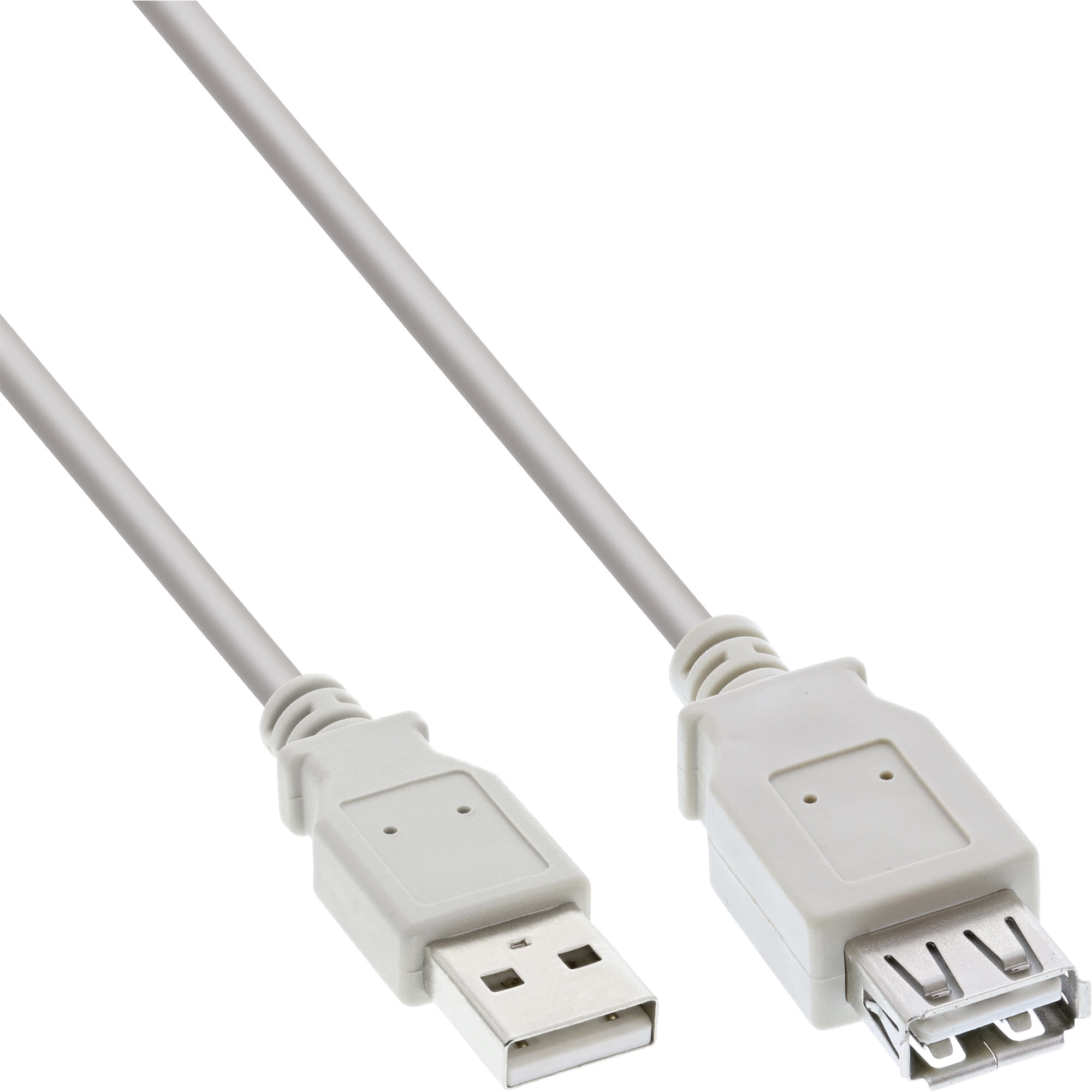 InLine USB 2.0 Verlängerung - Stecker / Buchse - Typ A - beige - 0,3m