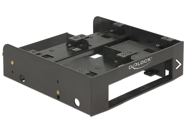 Delock Installation Frame - Laufwerksschachtadapter - 5,25" bis 1 x 3,5" und 2 x 2,5" (13,3 cm bis 1 x 8,9 und 2 x 6,4 cm)