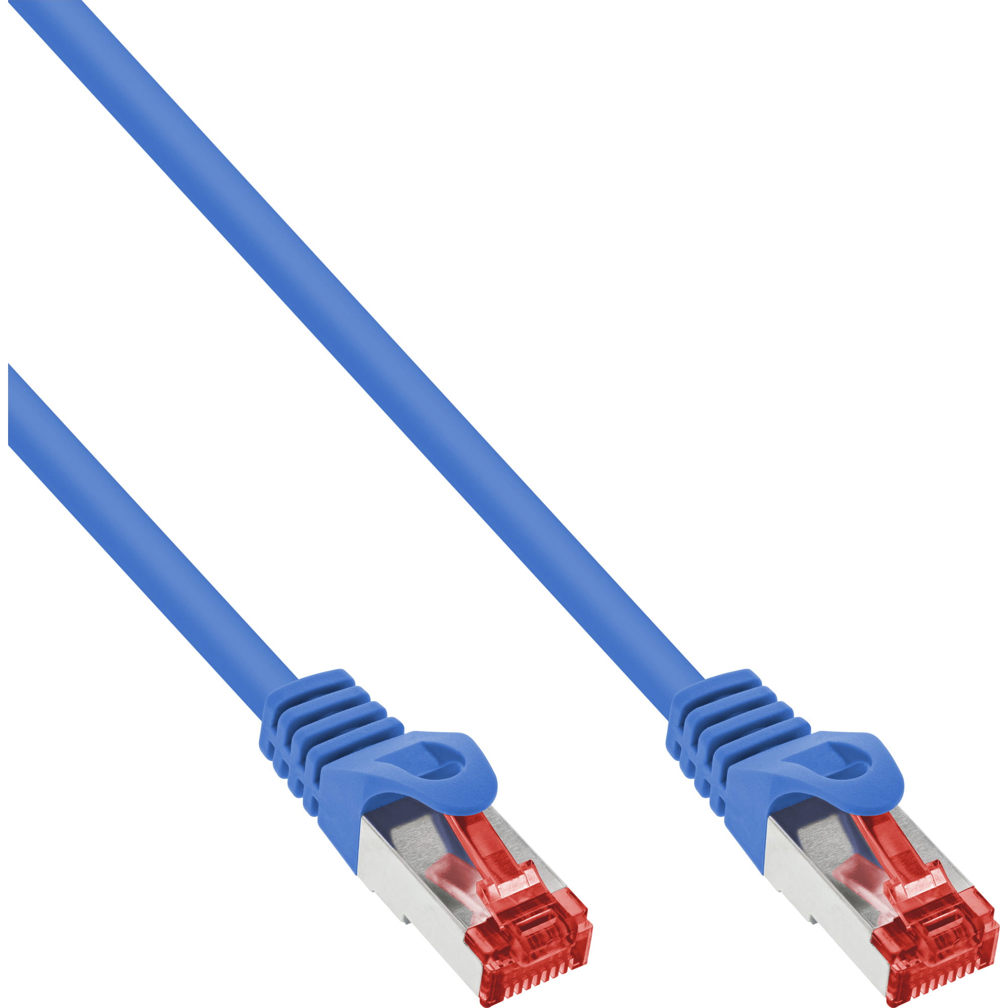 InLine Patchkabel - S/FTP (PiMf) - Cat.6 - 250MHz - PVC - CCA - blau - 10m