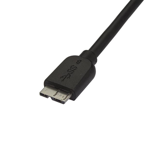 StarTech.com 50cm schlankes SuperSpeed USB 3.0 A auf Micro B Kabel - St/St - USB 3.0 Anschlusskabel - Schwarz - USB-Kabel - Micro-USB Typ B (M)