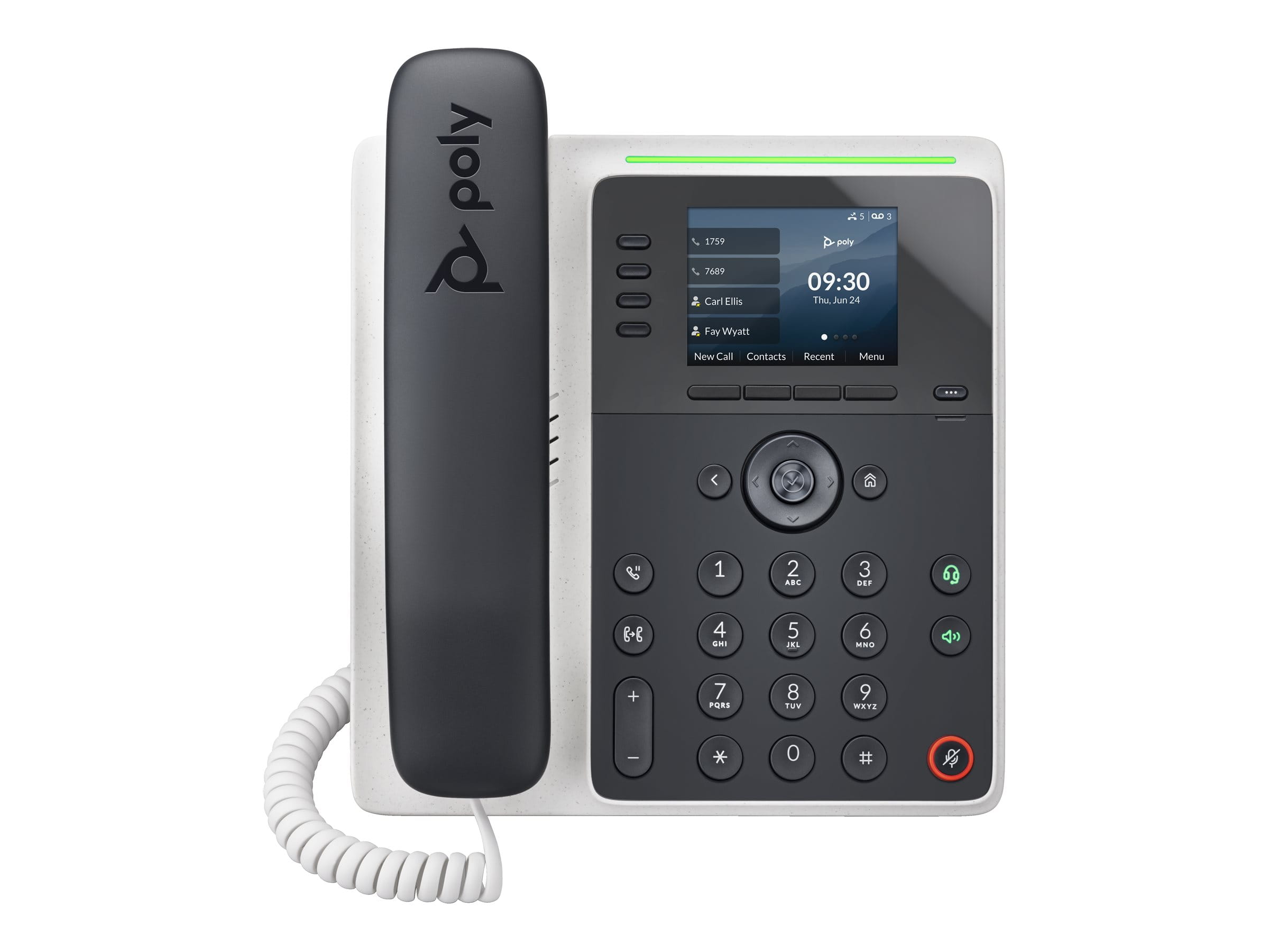 Poly Edge E220 - VoIP-Telefon mit Rufnummernanzeige/Anklopffunktion