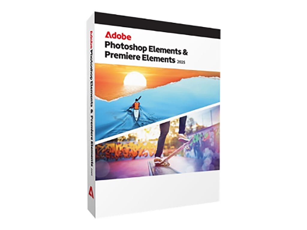 Adobe Photoshop Elements 2025 & Premiere Elements 2025 - Box-Pack (3 Jahre)