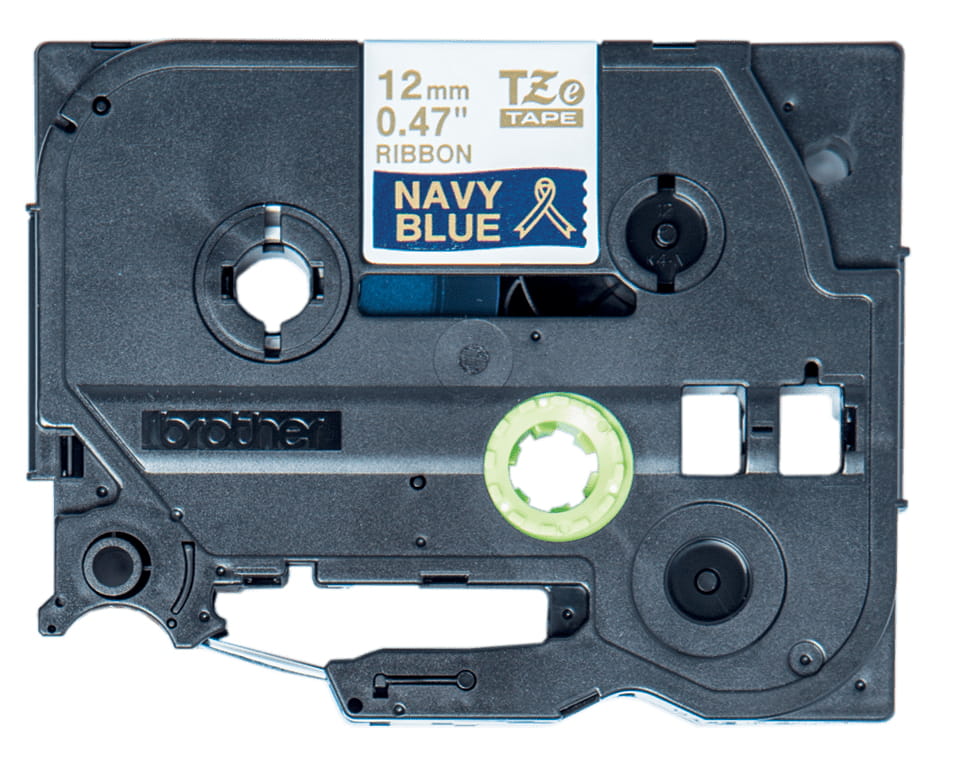 Brother TZe-RN34 - Gold auf Marineblau - Rolle (1,2 cm x 4 m)