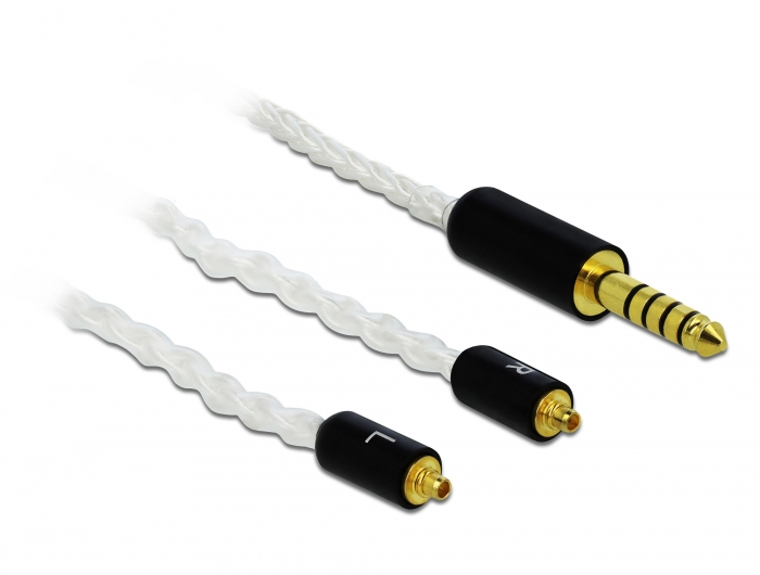 Delock Headset-Kabel - Symmetrisches Stereo 4,4 mm männlich zu MMCX männlich