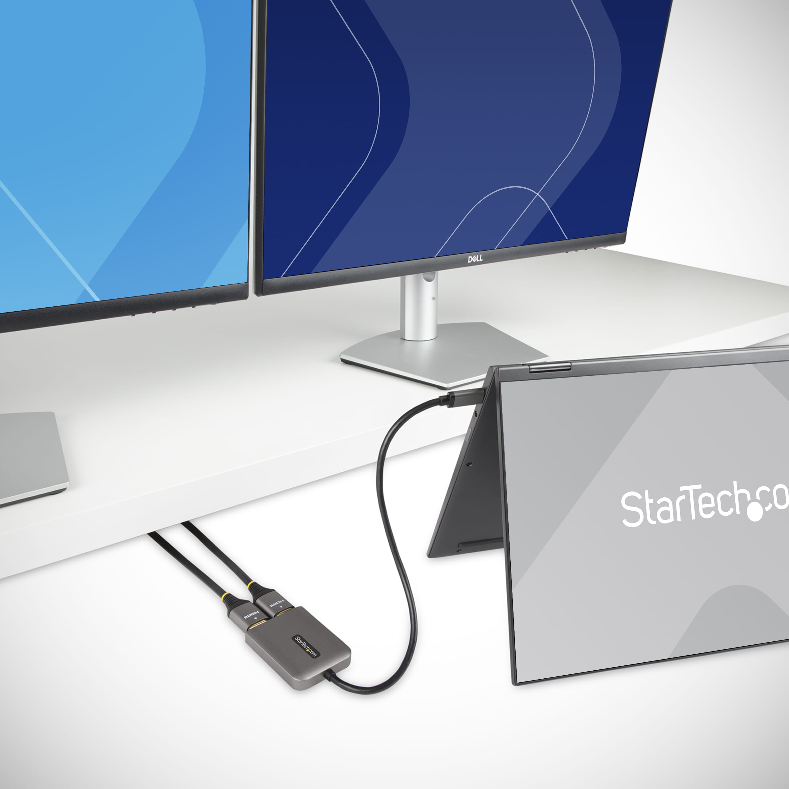 StarTech.com USB-C to Dual HDMI MST HUB, Dual HDMI 4K 60Hz, USB Type C Multi Monitor Adapter for Laptop w/ 1ft (30cm)