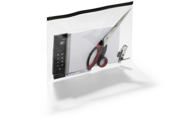 Durable Dokumenttasche mit Reißverschluss - für A4 - Schwarz (Packung mit 5)