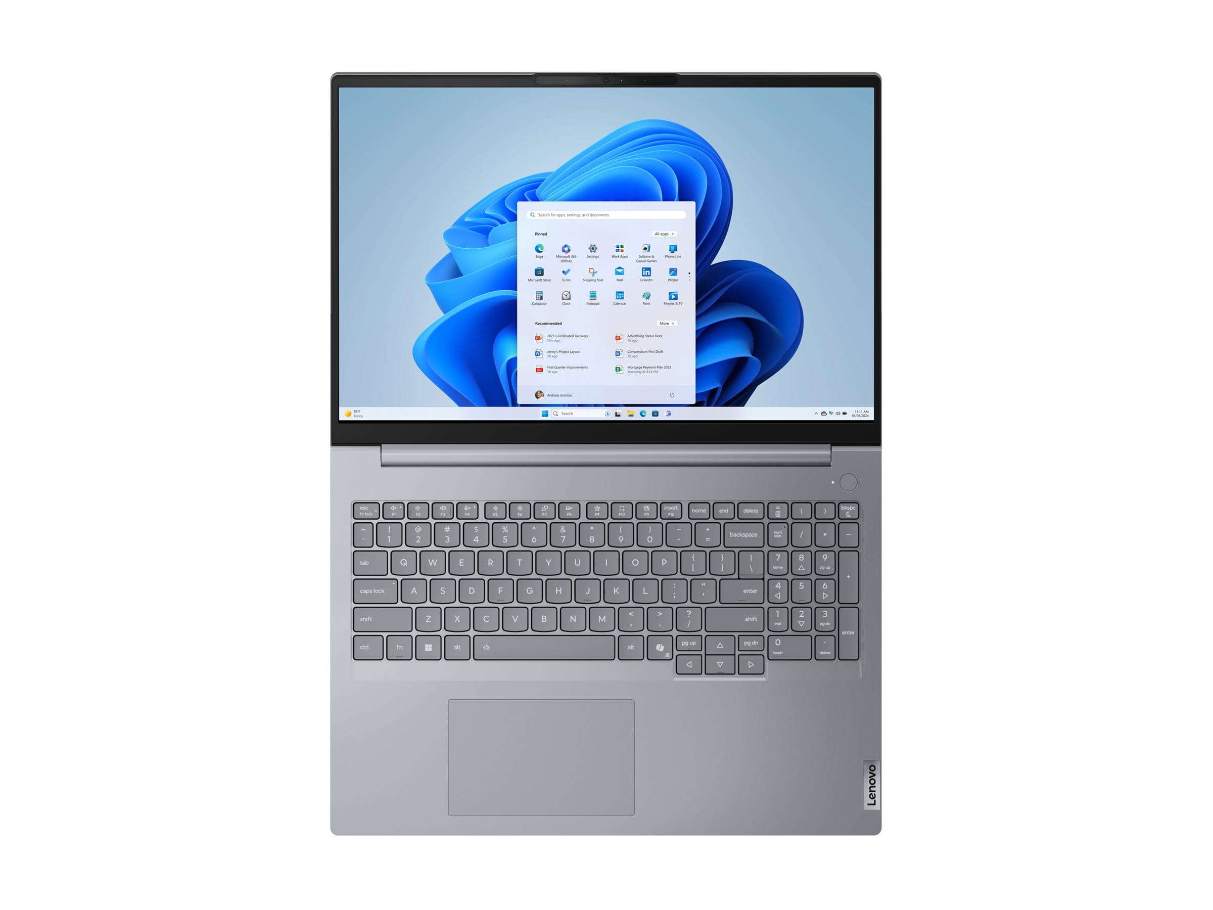 Lenovo ThinkBook 16 G8 IAL 21SK - Intel Core Ultra 7 255H / 2 GHz - Win 11 Pro - Arc 140T - 32 GB RAM - 1 TB SSD NVMe - 40.6 cm (16")