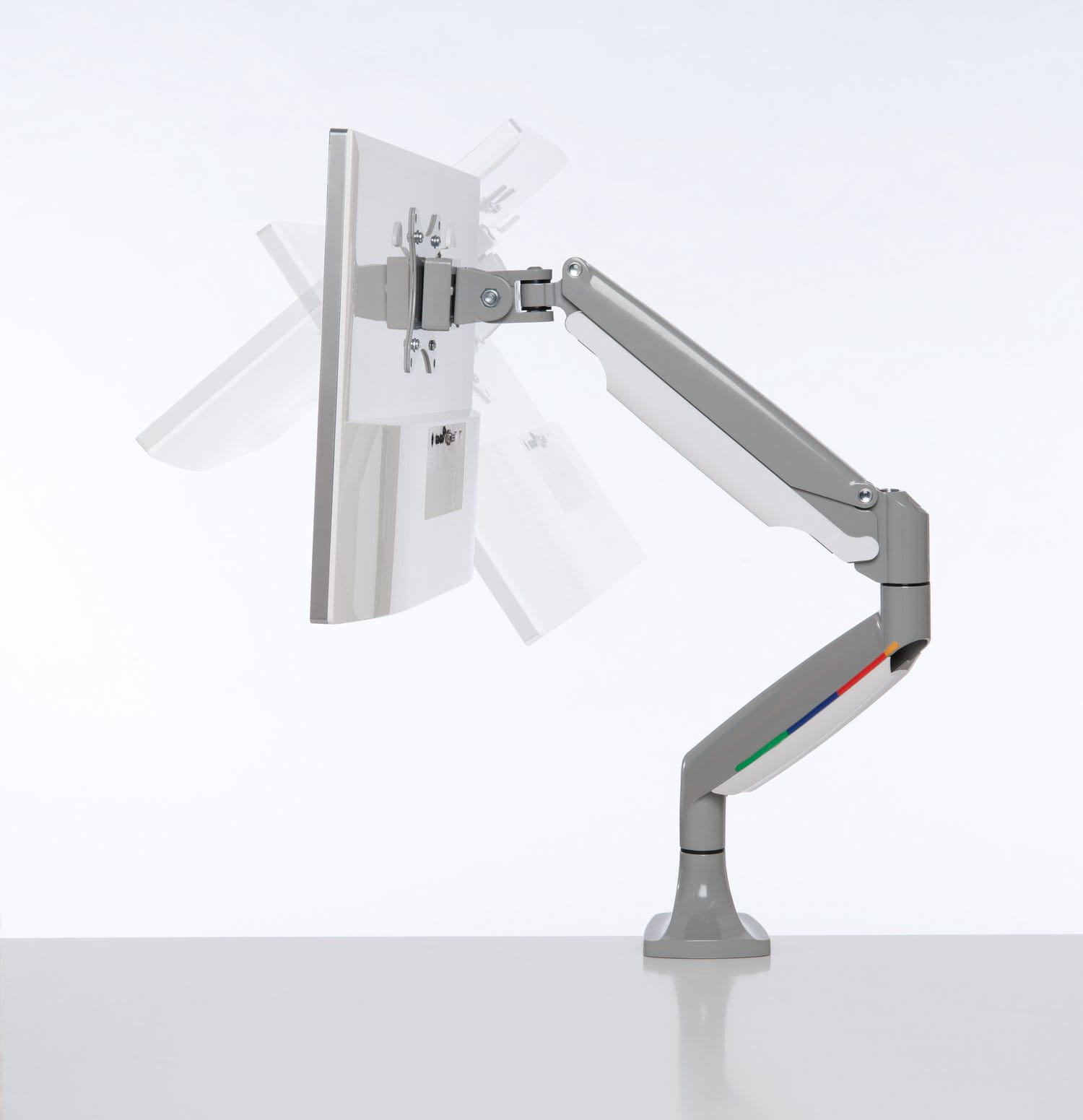 Kensington SmartFit One-Touch Single Monitor Arm - Befestigungskit - einstellbarer Arm - für Monitor - Aluminium, Kunststoff, Stahl - Bildschirmgröße: 33-81.3 cm (13"-32")