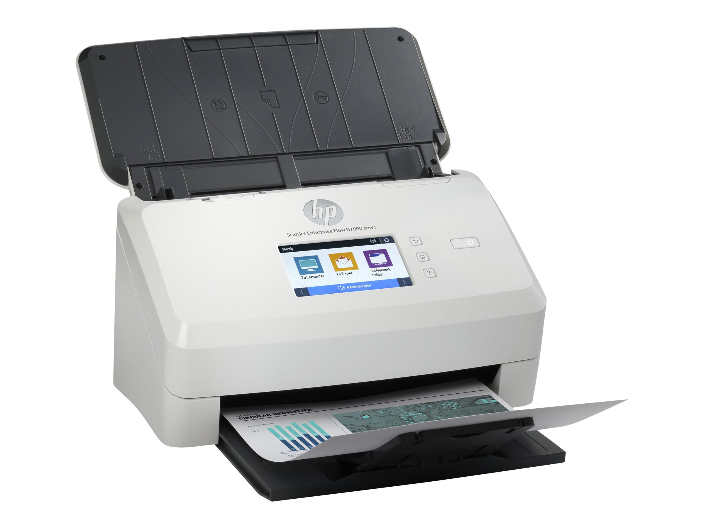 HP ScanJet Enterprise Flow N7000 snw1 - Dokumentenscanner - CMOS / CIS - Duplex - 216 x 3100 mm - 600 dpi x 600 dpi - bis zu 75 Seiten/Min. (einfarbig)