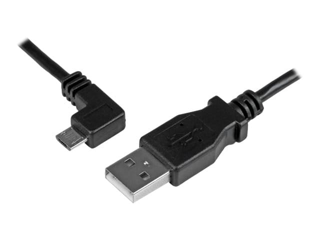 StarTech.com Micro USB Lade/Sync-Kabel - St/St - Micro USB linksgewinkelt - 1m - USB auf Micro USB Ladekabel - USB-Kabel - Micro-USB Typ B (M)