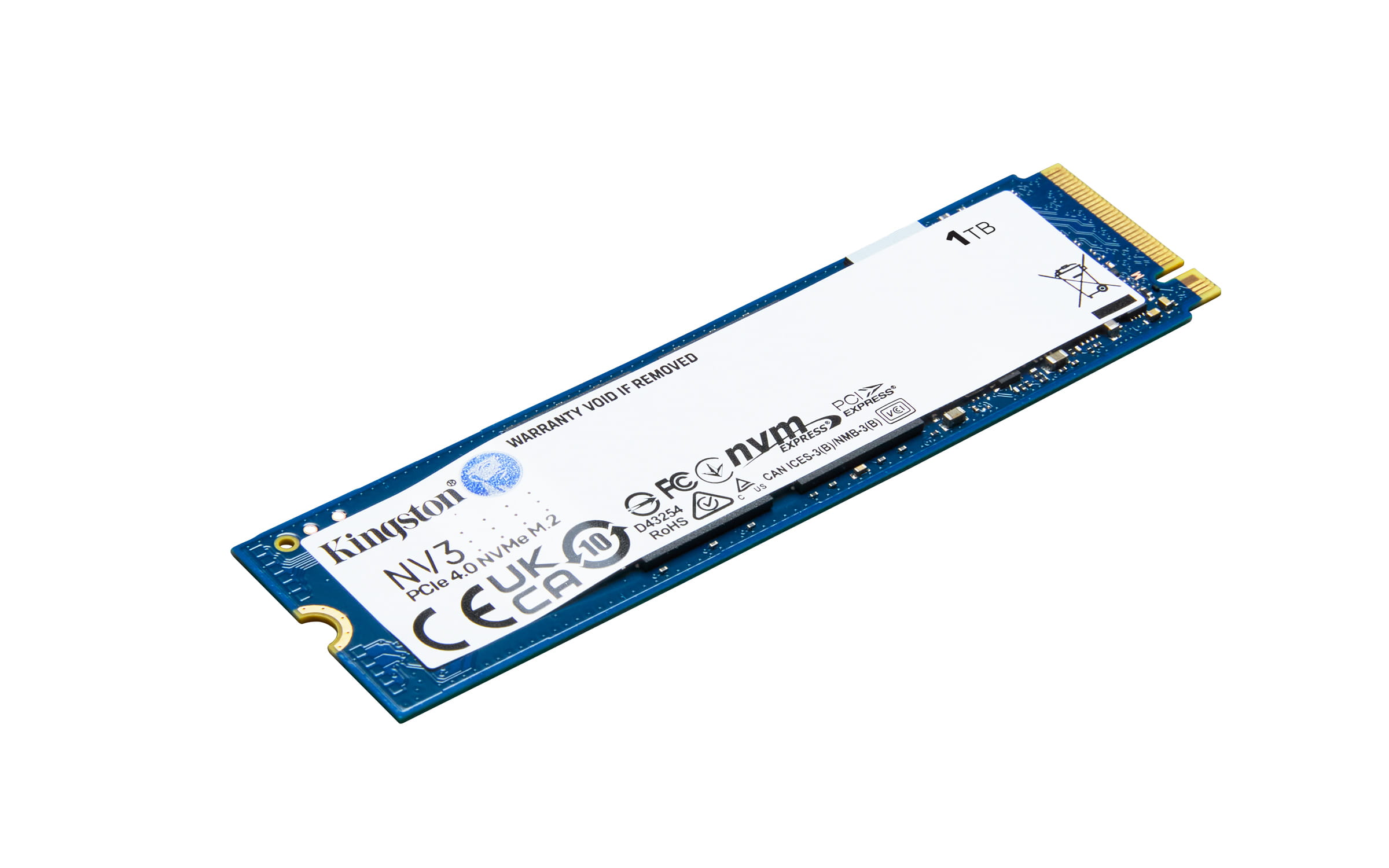 Kingston NV3 - SSD - 1 TB - intern - M.2 2280 - PCIe 4.0 x4 (NVMe)