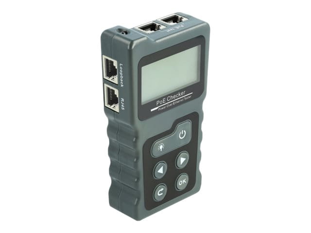 Delock LCD Cable Tester RJ45 / PoE / DC - Netzwerktester-Set