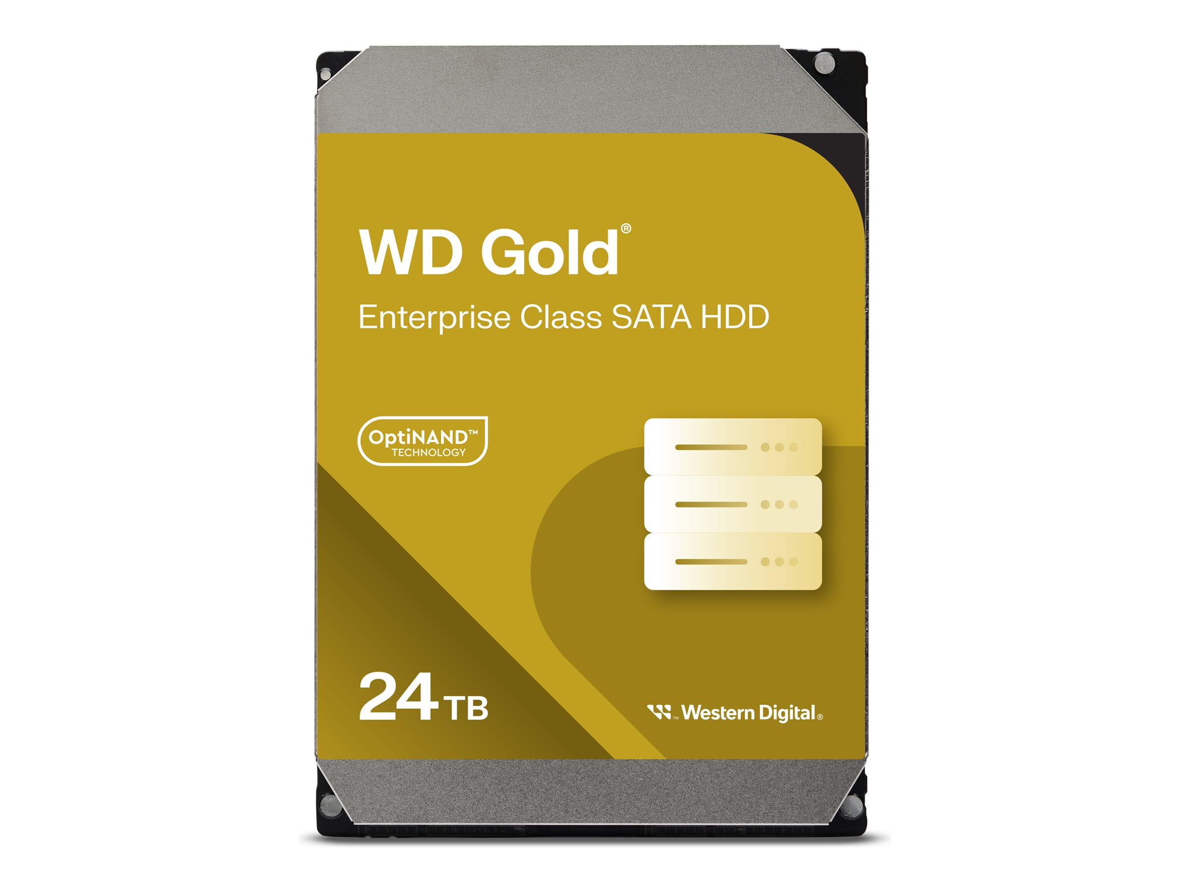 WD Gold - Festplatte - Enterprise - 24 TB - intern - 3.5" (8.9 cm)