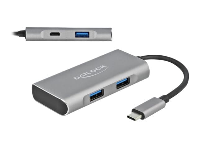 Delock Hub - 3 x USB 3.2 Gen 2 + 1 x USB-C 3.2 Gen 2