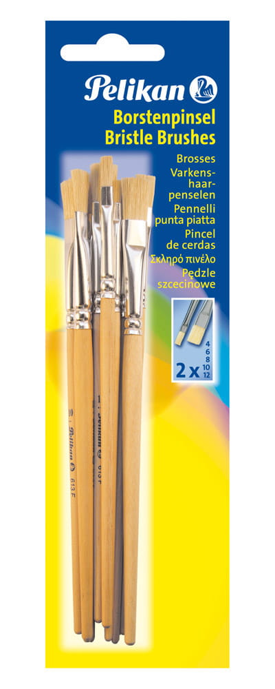 Pelikan 720409, Flachpinsel, Silber, 10 Stück(e)