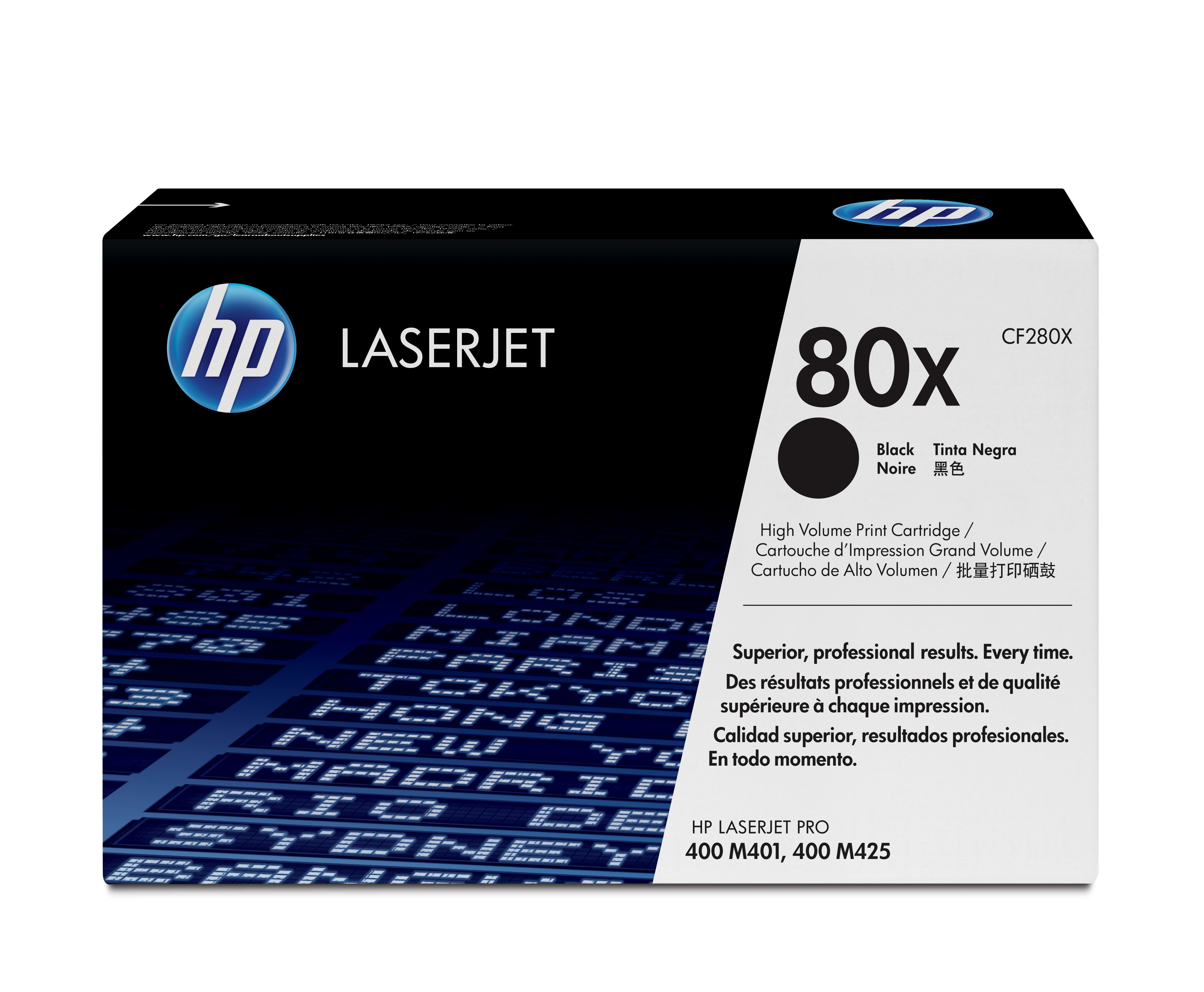 HP 80X - Hohe Ergiebigkeit - Schwarz - original - LaserJet - Tonerpatrone (CF280X)