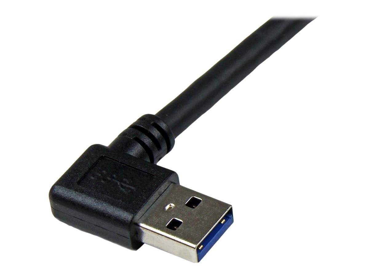 StarTech.com 1m USB 3.0 SuperSpeed Kabel A auf B rechts gewinkelt - Schwarz - USB3.0 Anschlusskabel - Stecker/Stecker - USB-Kabel - USB Type B (M)