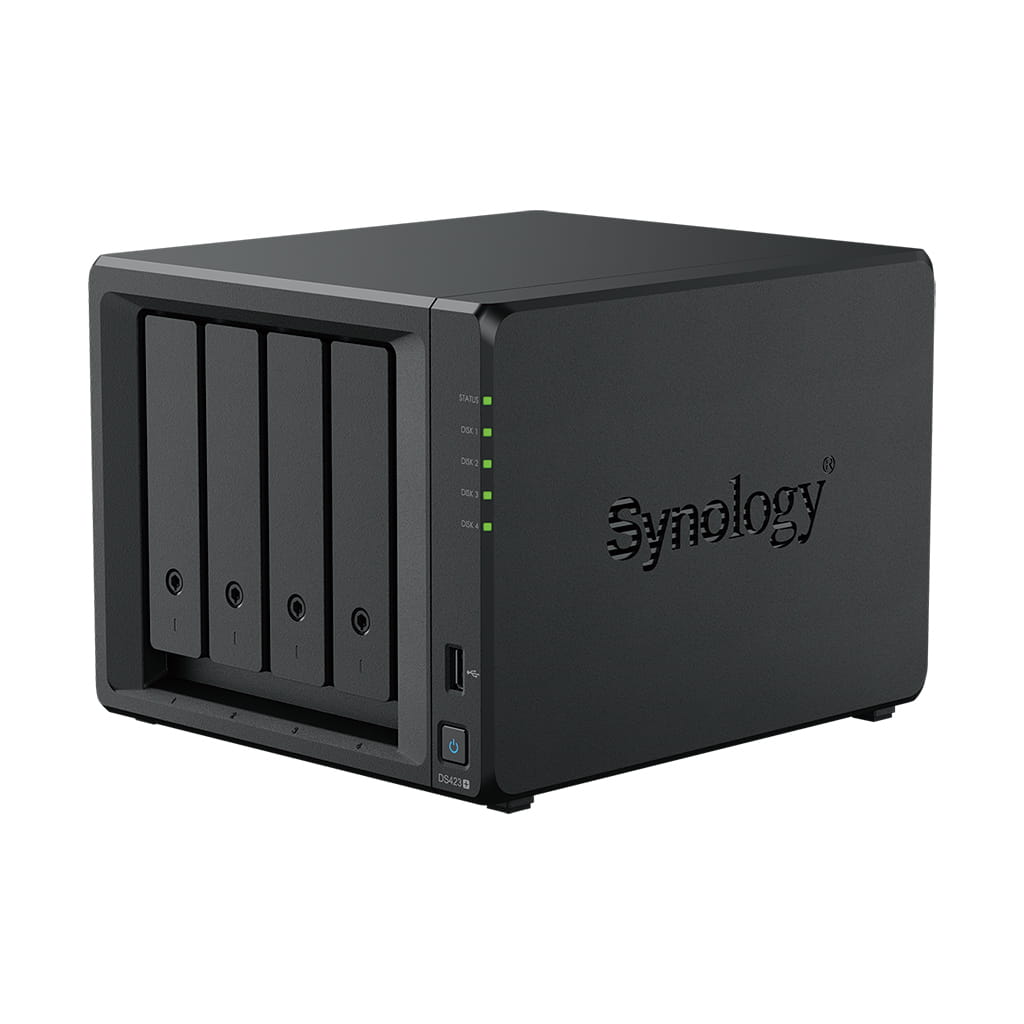 Synology DiskStation DS423+, NAS, Desktop, Intel® Celeron®, J4125, 16 TB, Schwarz