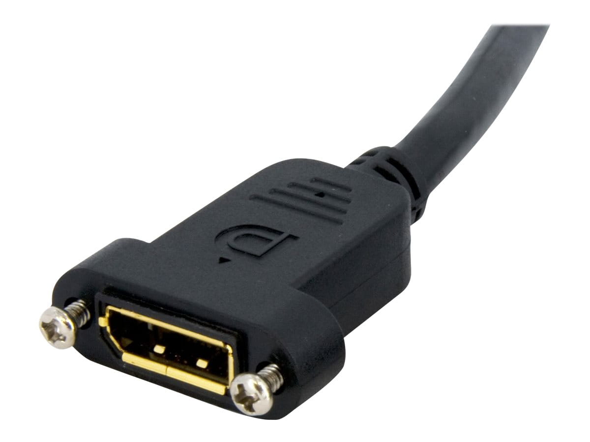 StarTech.com 3 ft. (0.9 m) Displayport Male to Female Cable - Mounting - Latched Connectors - DisplayPort - DP Monitor Cable (DPPNLFM3)