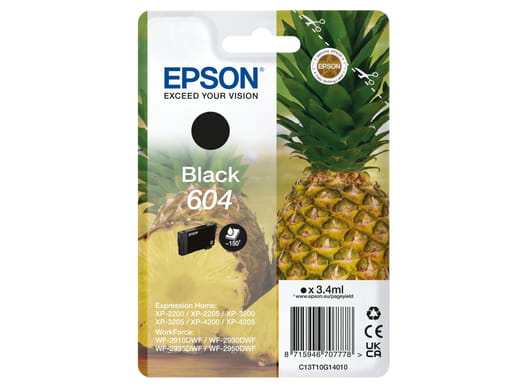 Epson 604 Singlepack - 3.4 ml - Schwarz - original