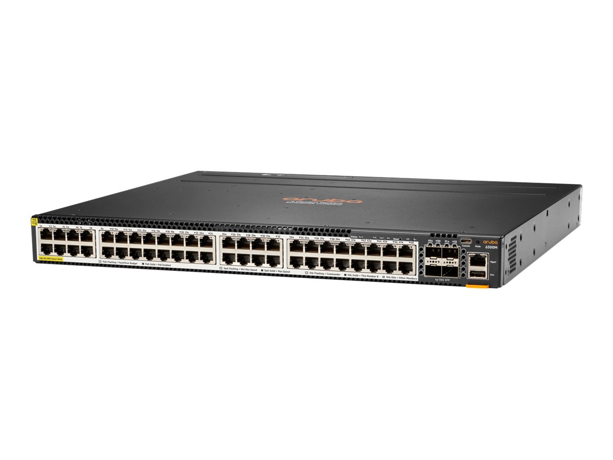 HPE Aruba 6300M - Switch - L3 - managed - 48 x 100/1000/2.5G/5G (PoE+)