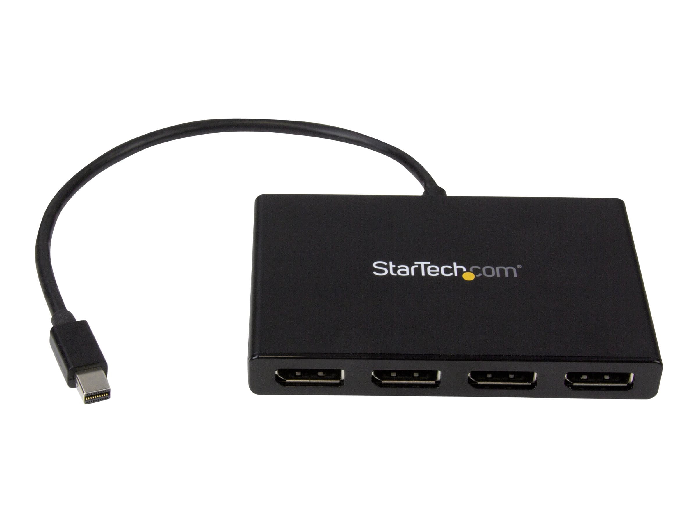 StarTech.com 4 Port Multi Monitor Adapter - Mini DisplayPort auf DisplayPort MST Hub - 4x 1080p - Video Splitter für den erweiterten Desktop-Modus für Windows-PCs - mDP auf Quad DP Monitore (MSTMDP124DP)