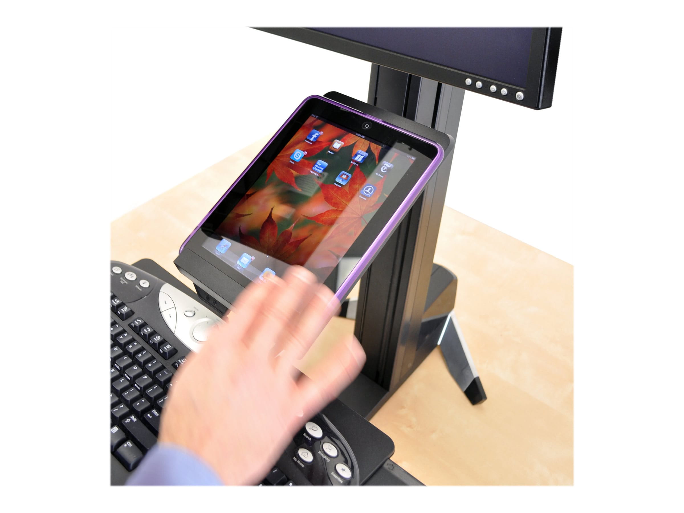 Ergotron WorkFit-S Tablet/Document Holder - Montagekomponente (Halter)