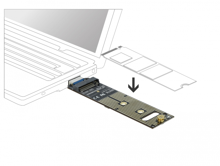 Delock Speicher-Controller - M.2 - M.2 NVMe Card - USB 3.1 (Gen 2)