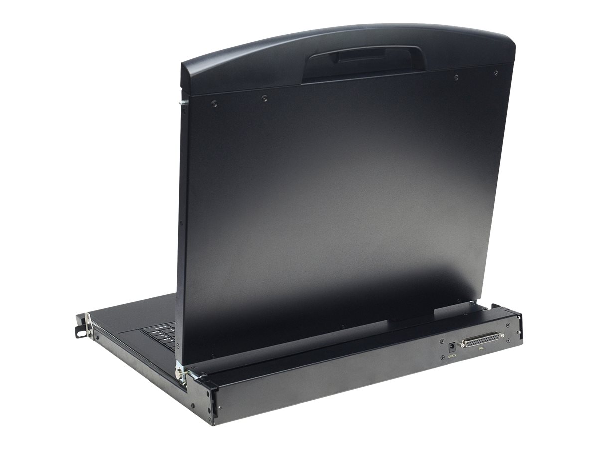 DIGITUS 17" LCD KVM-Konsole, 8-Port VGA, italienische Tastatur