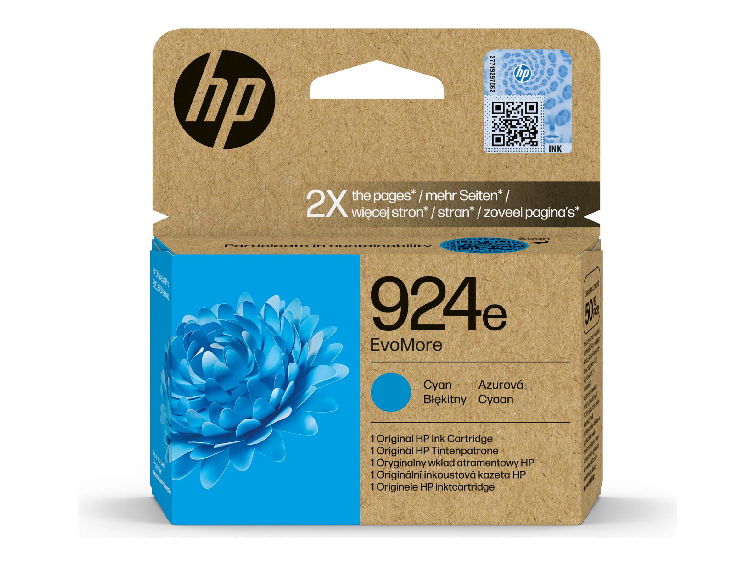 HP 924e EvoMore - Cyan - original - Tintenpatrone