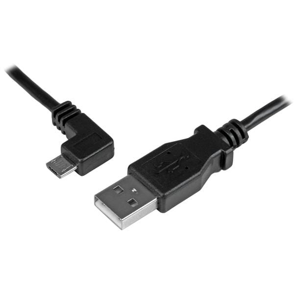 StarTech.com Micro USB Lade- und Sync-Kabel St/St - Links gewinkelt Micro-USB - 0,5m - USB-Kabel - Micro-USB Typ B (M)