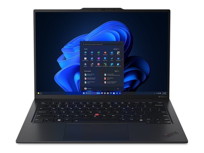 Lenovo ThinkPad X1 Carbon Gen 12 21KD - 180°-Scharnierdesign - Intel Core Ultra 7 165U / 1.7 GHz - Win 11 Pro - Intel Graphics - 16 GB RAM - 512 GB SSD TCG Opal Encryption, Performance - 35.6 cm (14")
