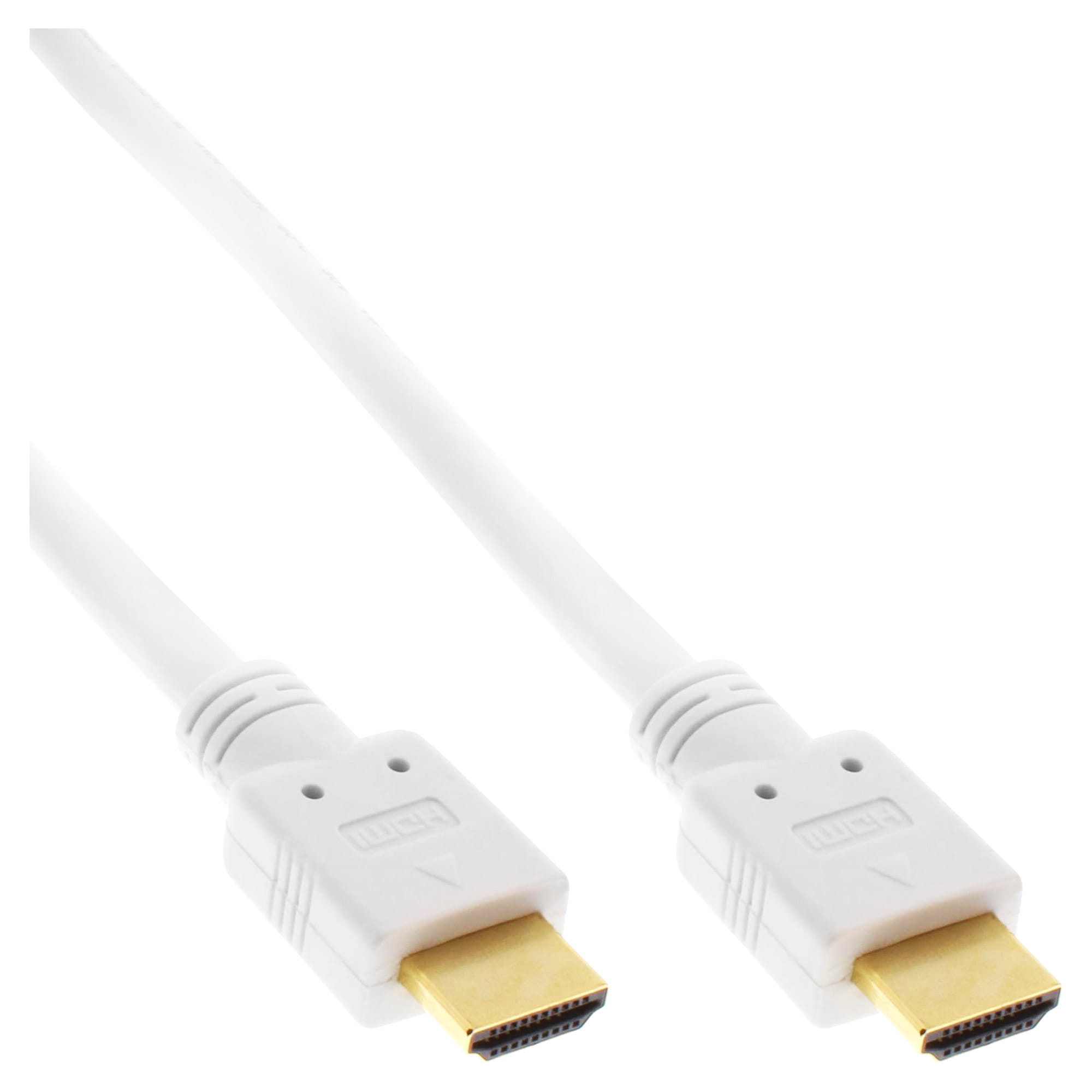 InLine HDMI-High Speed Kabel mit Eth. - Premium - ST / ST - weiß / gold - 2m