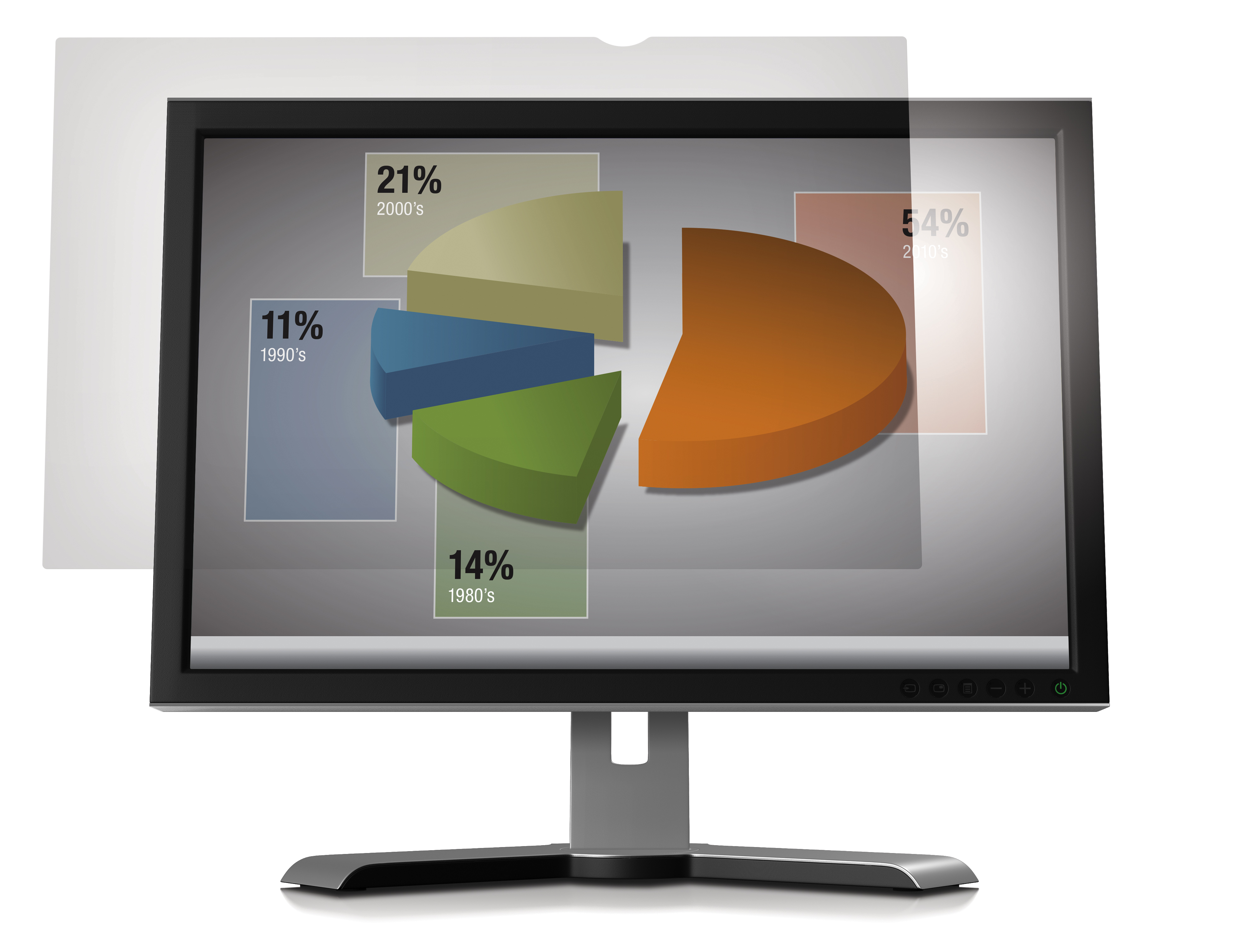 3M Blendschutzfilter für 24" Breitbild-Monitor - Display-Blendschutzfilter - 61 cm Breitbild (Breitbild mit 24 Zoll)