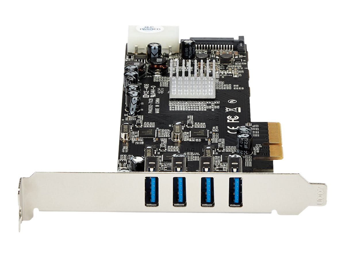 StarTech.com 4 Port USB 3.0 SuperSpeed PCI Express Schnittstellenkarte mit 4 5Gb/s Kanälen und UASP