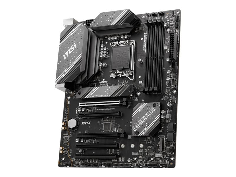 MSI B760 GAMING PLUS WIFI - Motherboard - ATX - LGA1700-Sockel - B760 Chipsatz - USB 3.2 Gen 1, USB 3.2 Gen 2, USB-C 3.2 Gen2 - 2.5 Gigabit LAN, Bluetooth, Wi-Fi - Onboard-Grafik (CPU erforderlich)