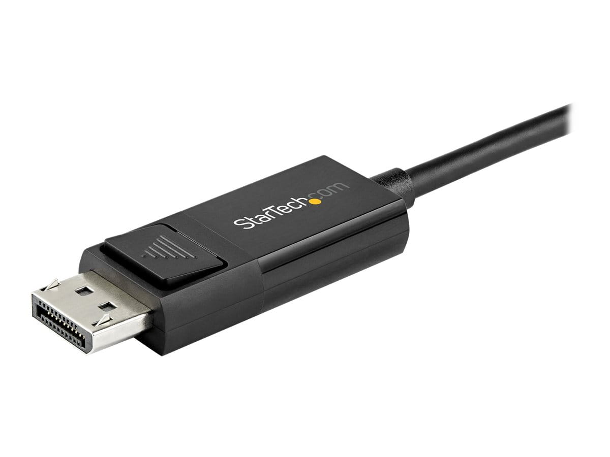 StarTech.com 6ft/2m USB C to DisplayPort 1.4 Cable 8K 60Hz/4K, Bidirectional DP to USB-C or USB-C to DP Reversible Video Adapter Cable, HBR3/HDR/DSC, USB Type C/Thunderbolt 3 Monitor Cable - 8K USB-C to DP Cable - DisplayPort-Kabel - 24 pin USB-C (M)