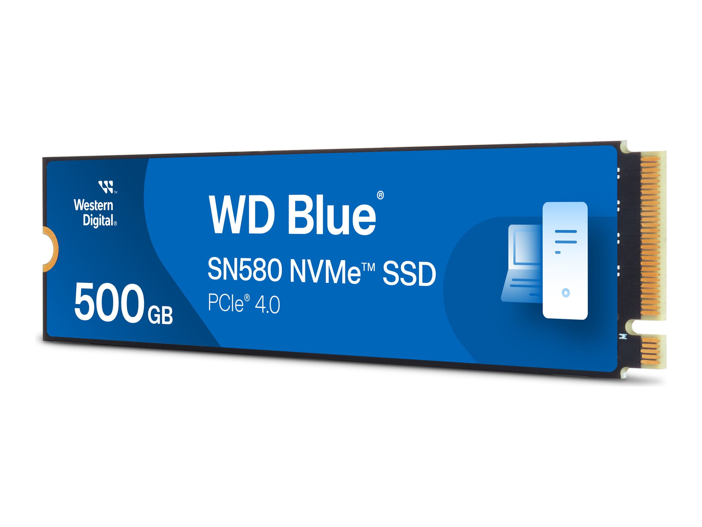 WD Blue SN580 WDS500G3B0E - SSD - 500 GB - intern - M.2 2280 - PCIe 4.0 x4 (NVMe)