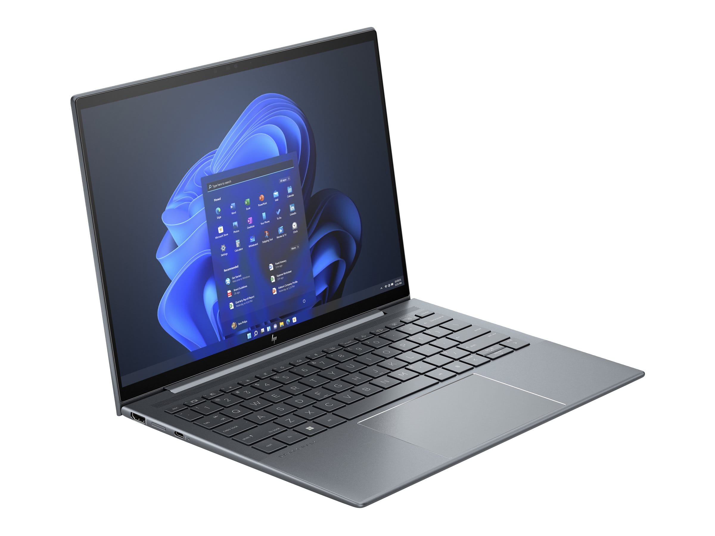HP Dragonfly G4 Notebook - 177°-Scharnierdesign - Intel Core i7 1355U / 1.7 GHz - Win 11 Pro - Intel Iris Xe Grafikkarte - 32 GB RAM - 1 TB SSD NVMe, TLC - 34.3 cm (13.5")