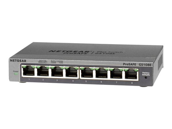 Netgear Netzwerk Switches / AccessPoints / Router / Repeater GS108E-300PES 1