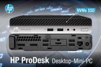 NEU! HP ProDesk Mini PCs mit super schnellen NVMe SSDs