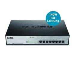 D-Link Netzwerk Switches / AccessPoints / Router / Repeater DGS-1008MP 4